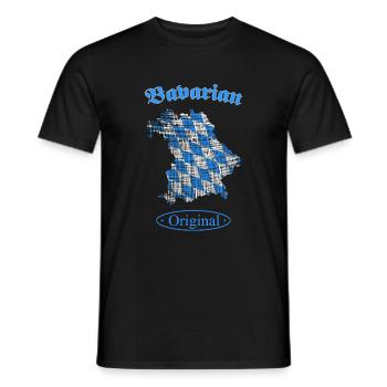 Bavarian Original Bayern - Männer T-Shirt - Schwarz - Vorne - AI Model Male 178 light (178cm)