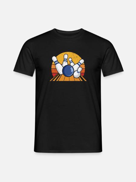 Kegeln Kegler Kegel Kegelbahn Kegeltour - Männer T-Shirt - Schwarz