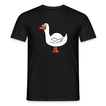 Enten - Männer T-Shirt - Schwarz - Vorne - AI Model Male 178 light (178cm)
