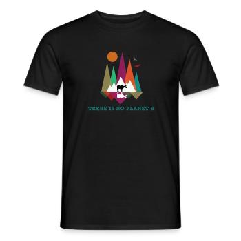 Fridays for Future - There is no Planet B - Men's T-Shirt - black - Front - AI Model Male 178 light (178cm)