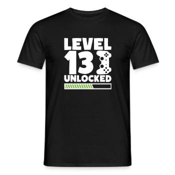 13. Geburtstag Gamer Controller - Männer T-Shirt - Schwarz - Vorne - AI Model Male 178 light (178cm)