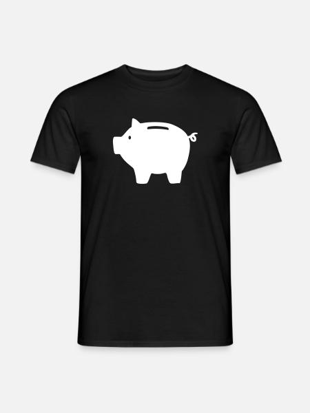 tirelire - T-shirt homme - noir