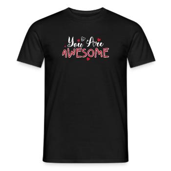 Scénario de Tu es génial de Cœurs - T-shirt homme - noir - Devant - AI Model Male 178 light (178cm)