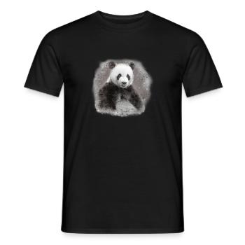 Panda - Männer T-Shirt - Schwarz - Vorne - AI Model Male 178 light (178cm)