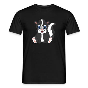 mouffette - T-shirt homme - noir - Devant - AI Model Male 178 light (178cm)