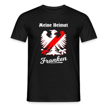 Zuhause in Franken - Männer T-Shirt - Schwarz - Vorne - AI Model Male 178 light (178cm)