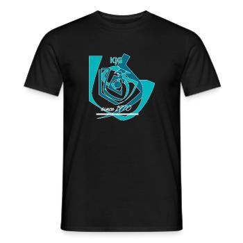 Soul drill abstrait - T-shirt homme - noir - Devant - AI Model Male 178 light (178cm)