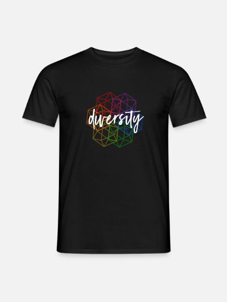 Diversity LGBT Gay Pride - Men's T-Shirt - black