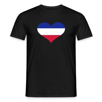 Netherlands - Men's T-Shirt - black - Front - AI Model Male 178 light (178cm)