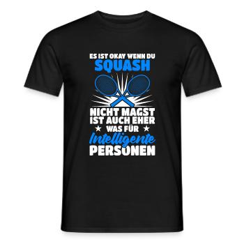 Es Ist Okay Wenn Du Squash Nicht Magst Squash Spie - Männer T-Shirt - Schwarz - Vorne - AI Model Male 178 light (178cm)