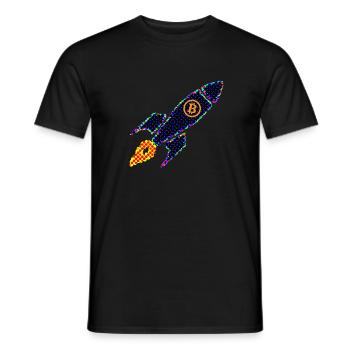 rocket3 - Men's T-Shirt - black - Front - AI Model Male 178 light (178cm)