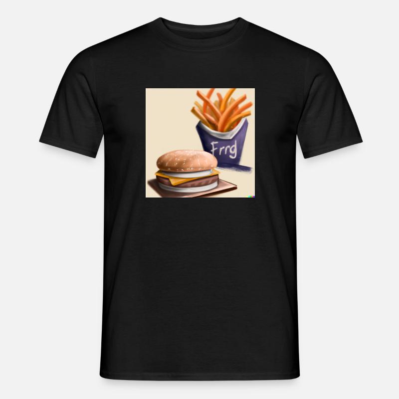Bürger Menu - Männer T-Shirt - Schwarz
