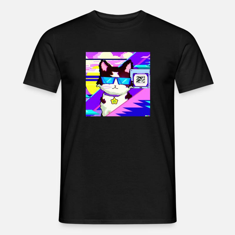 Blind Cat 30 - Männer T-Shirt - Schwarz