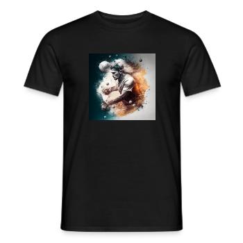 Sportliche Motive - Männer T-Shirt - Schwarz - Vorne - AI Model Male 178 light (178cm)