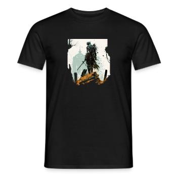 zu Glänzender Paladin - Männer T-Shirt - Schwarz - Vorne - AI Model Male 178 light (178cm)