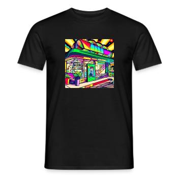 Modern Weed Club AUF - Männer T-Shirt - Schwarz - Vorne - AI Model Male 178 light (178cm)