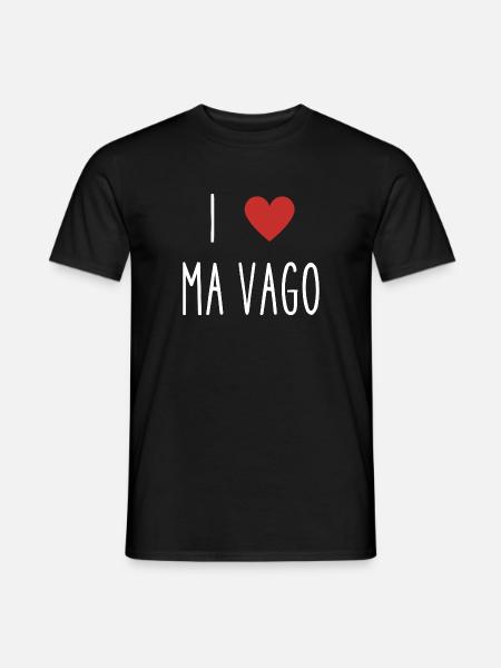 i love ma vago - T-shirt homme - noir
