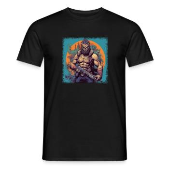 bday birthday fun snake shirts design - Männer T-Shirt - Schwarz - Vorne - AI Model Male 178 light (178cm)