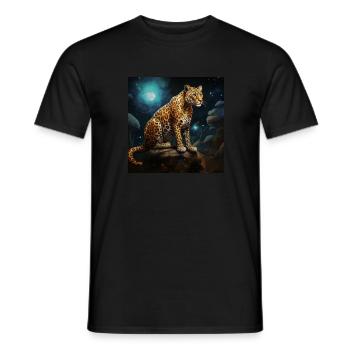 LEOPARD - T-shirt homme - noir - Devant - AI Model Male 178 light (178cm)