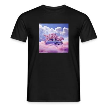 Auto über den Wolken - Männer T-Shirt - Schwarz - Vorne - AI Model Male 178 light (178cm)