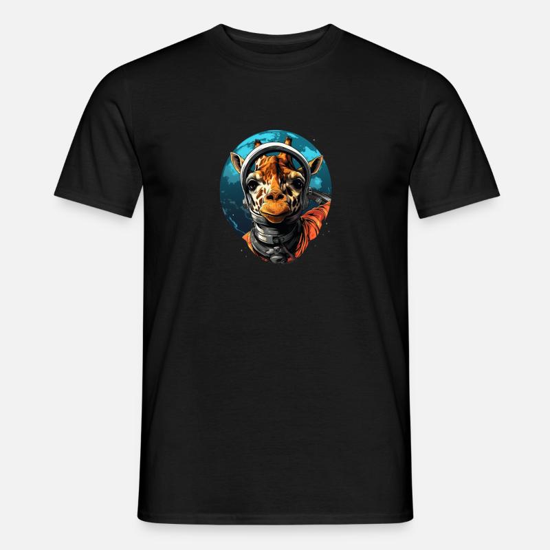Space Giraffe 2 - Männer T-Shirt - Schwarz
