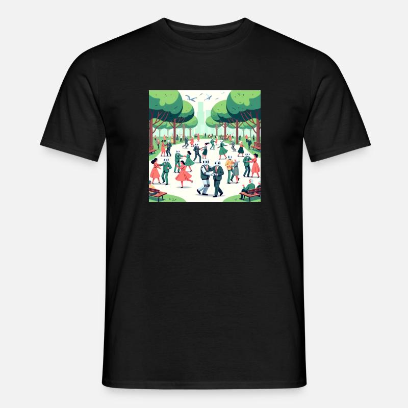 Gemeinsamer Rhythmus - Männer T-Shirt - Schwarz