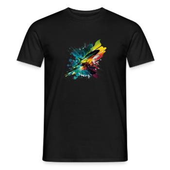Regenbogen - Männer T-Shirt - Schwarz - Vorne - AI Model Male 178 light (178cm)