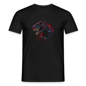 T rexbot - Männer T-Shirt - Schwarz - Vorne - AI Model Male 178 light (178cm)