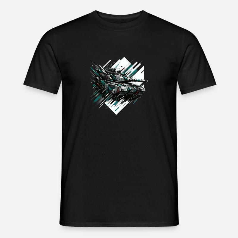 Dynamisches Angriffsfeuer - Männer T-Shirt - Schwarz