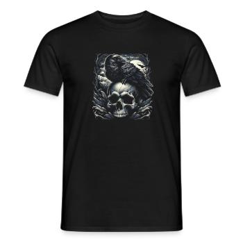 Veillée nocturne - T-shirt homme - noir - Devant - AI Model Male 178 light (178cm)