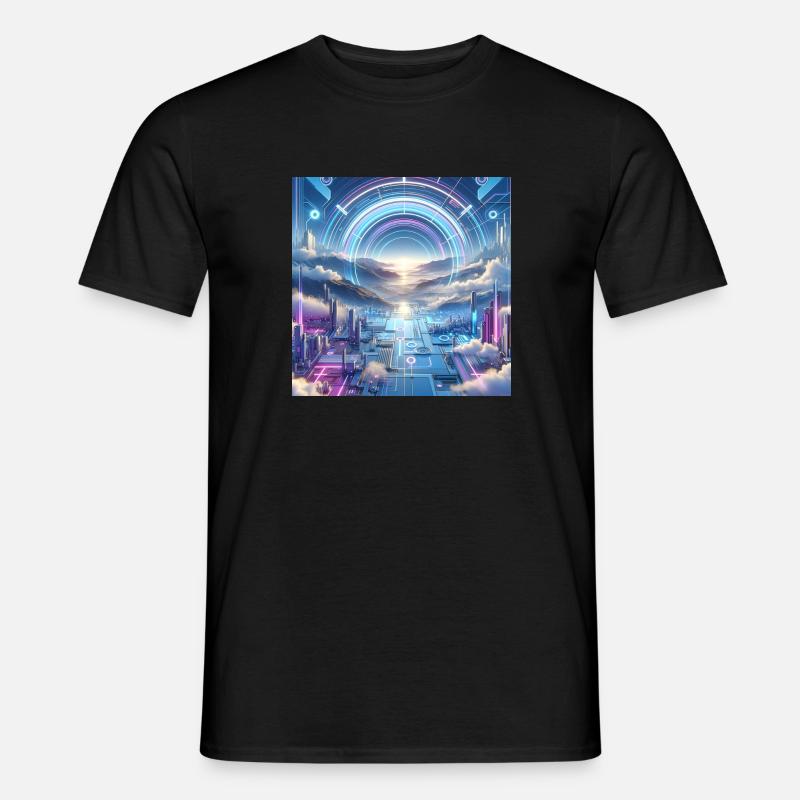Futurecore aesthetic - Männer T-Shirt - Schwarz