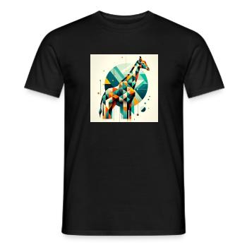 Geometric 1 - Männer T-Shirt - Schwarz - Vorne - AI Model Male 178 light (178cm)