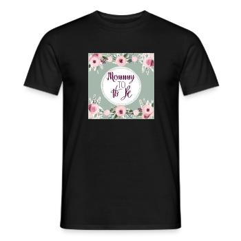 Mommy to be - Männer T-Shirt - Schwarz - Vorne - AI Model Male 178 light (178cm)