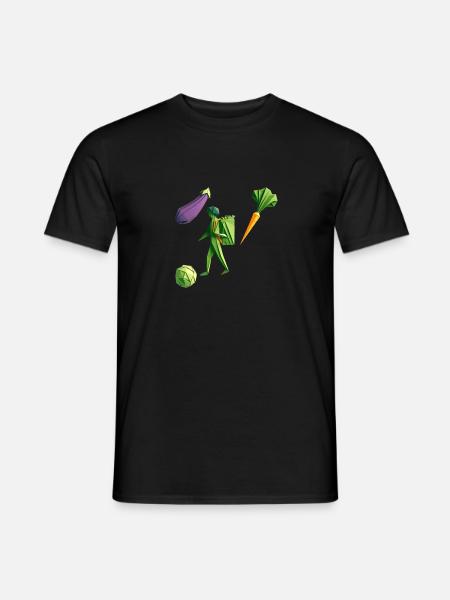 Vegan Reisen - Männer T-Shirt - Schwarz