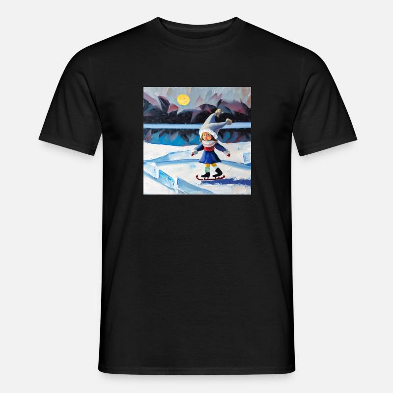 Das Wunder des Winters - Männer T-Shirt - Schwarz