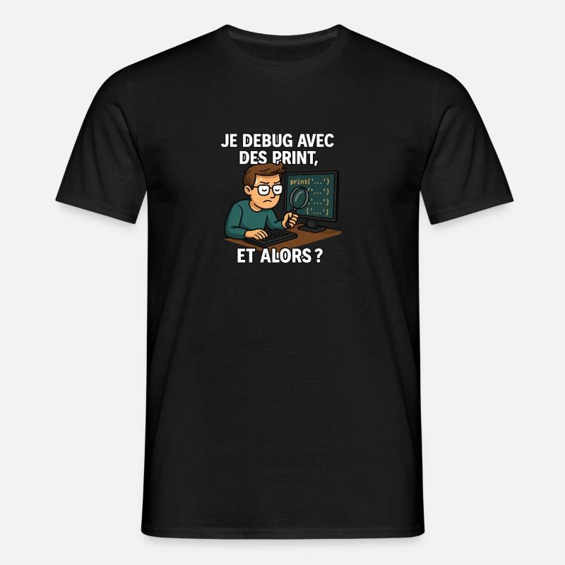 Debug-Master - Männer T-Shirt - Schwarz