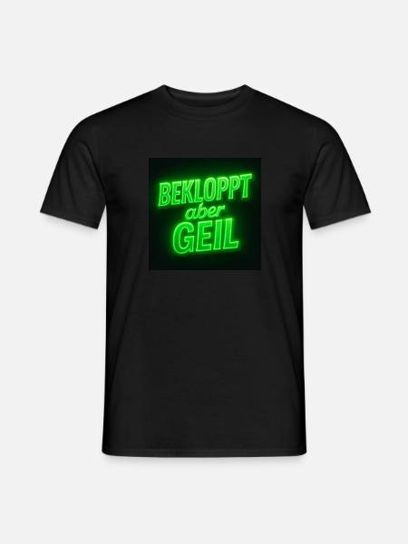 Bekloppt - Männer T-Shirt - Schwarz