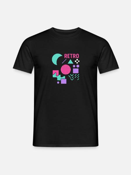 Retro Shirt - Männer T-Shirt - Schwarz