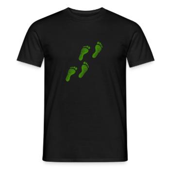 Pieds vert Aller cadeau impression idée de cadeau - T-shirt homme - noir - Devant - AI Model Male 178 light (178cm)