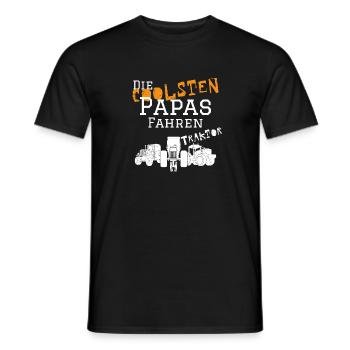 The coolest daddy tractor - Men's T-Shirt - black - Front - AI Model Male 178 light (178cm)