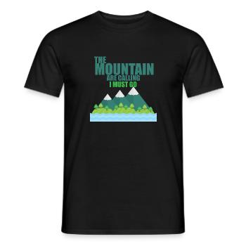 La montagne - T-shirt homme - noir - Devant - AI Model Male 178 light (178cm)