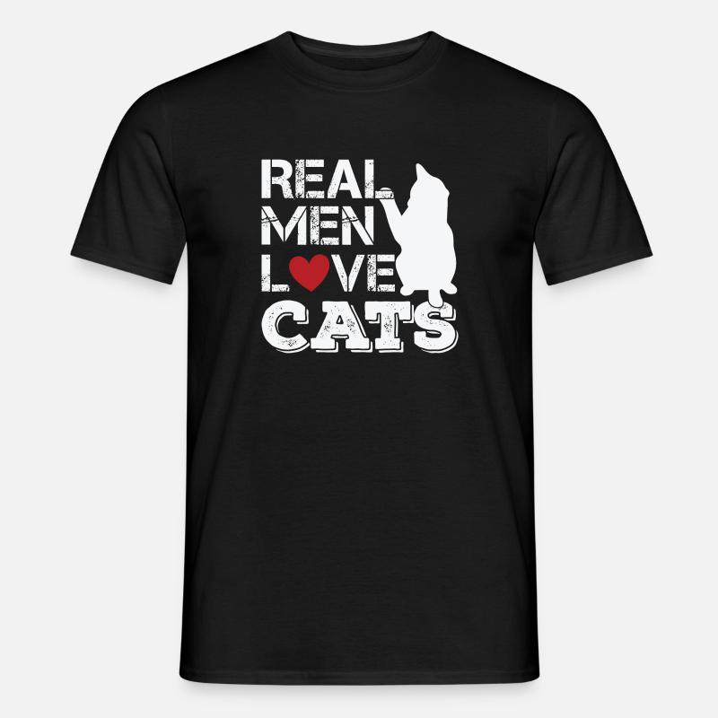Lustige Katze - Männer T-Shirt - Schwarz