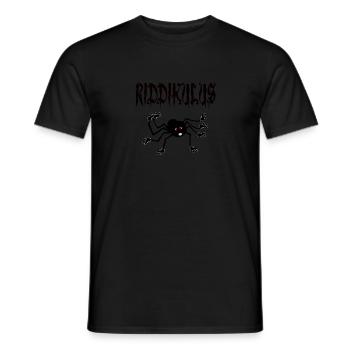 Araignée avec patins à roulettes - T-shirt homme - noir - Devant - AI Model Male 178 light (178cm)