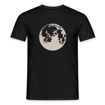 moon - Men's T-Shirt - black - Front - AI Model Male 178 light (178cm)