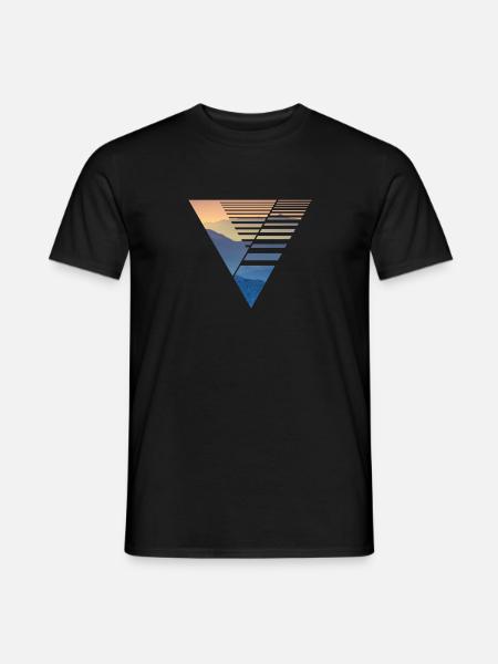 Vector Design Triangle - Men's T-Shirt - black
