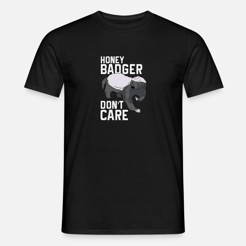 Honig Dachs - Männer T-Shirt - Schwarz