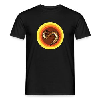 scolopendre vénéneux et mille-pattes - T-shirt homme - noir - Devant - AI Model Male 178 light (178cm)