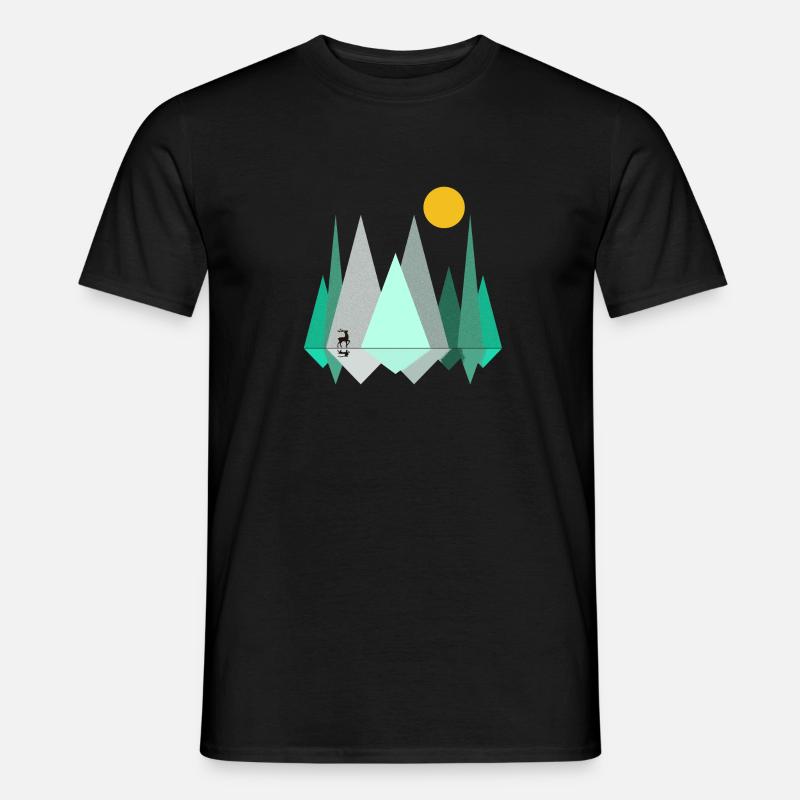 Abstract forest - Men’s T-shirt - black
