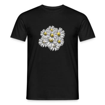 bouquet - T-shirt homme - noir - Devant - AI Model Male 178 light (178cm)