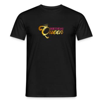 Birthday Queen - Birthday Queen - Fille - T-shirt homme - noir - Devant - AI Model Male 178 light (178cm)